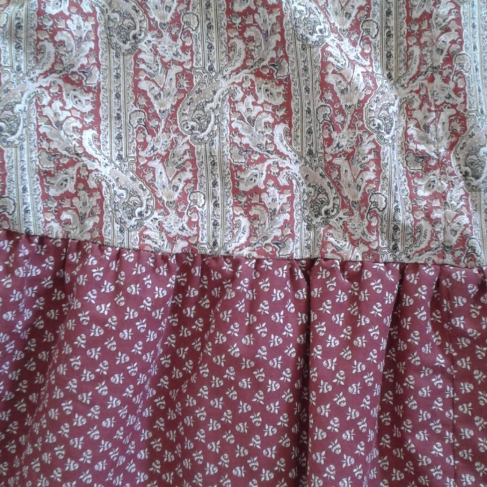 70s Vintage Boho Peasant Paisley Full Skirt - Picture 3 of 5